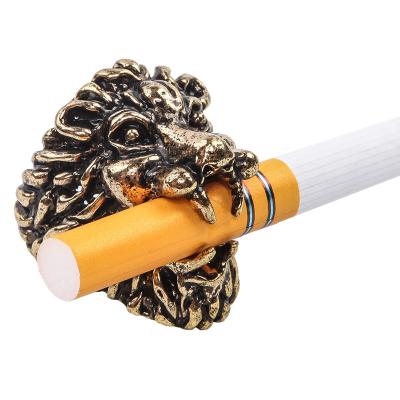 China Barber Shop Amazon Hot Sale Personality Cigarette Holder Rings For Finger Smoking Holder for sale