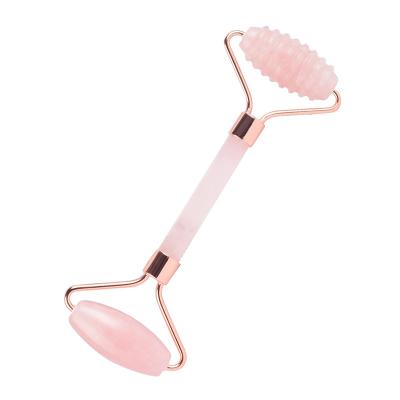 China Custom White Pink Rose Quartz Face Massage Logo Stone Beauty Box Packaging Face Massager Factory Jade Roller And Gua Sha Sets for sale