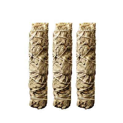 China Wholesale Free Bulk Organic California Sage Bundle Smudge Incense Stick White America Incense Sample with Leaves for sale