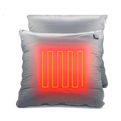 China USB Heated Blanket 5V 7.4V 12V Rechargeable Battery Portable Therapy Throw Heating Outdoor Far Infrared Electric Pillow for sale