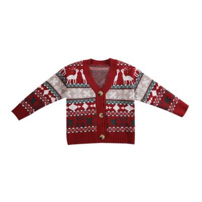 China 2022 New Style Christmas Cardigan Baby Christmas QUICK DRY Sweaters for Kids Wholesale Ugly Christmas Sweater for sale