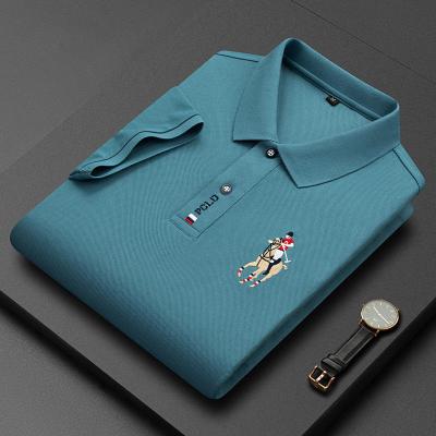 China Custom Made High Quality Cheap Polo Shirts Men's Golf Polo Anti-Wrinkle T-shirt Golf Stock T-shirt Plain White T-shirt for sale