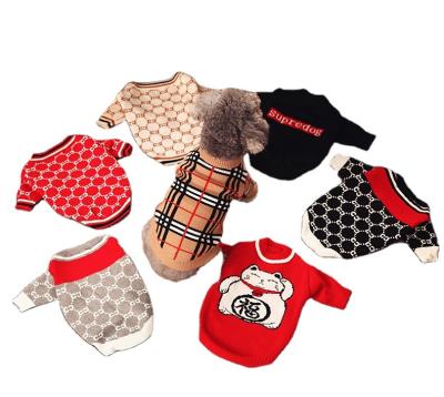 China New Viable Dog Cardigan Sweater, Knitted Furry Warm Stocked Puppy Cat Clothes // for sale