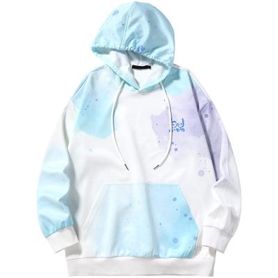 China Custom High Quality Hoody Hoody High Street Fashion Tie Dye Fabric Hoodies Men Anti-Wrinkle for sale