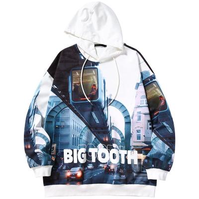 China High Quality 3D Printing Fashion Cyberpunk Style Custom Clothing Anti Shrink Men's Unisex Hoodies for sale