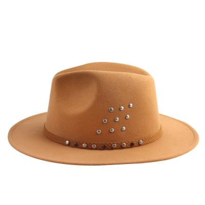 China Wholesale Plush Fedora Hats Women Wide Brim Fedora Hats Fashion Wide Brim Panama Hat High Quality For Men for sale