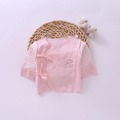 China Infant Romper with Long Sleeve Baby Unisex Kimono Cotton Long Sleeve with Mittens Newborn Clothes 100% Organic Cotton for sale