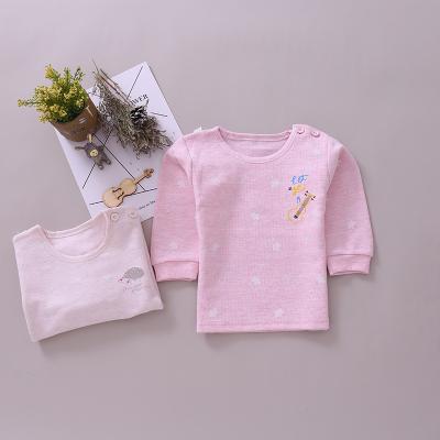 China Infant Romper With Solid Color Long Sleeve Pajamas Kids Tops Wholesale Kids Pajamas for sale