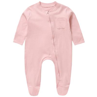 China Baby Long Sleeve Fashion 0-24m Cotton Knitted Romper Toddler Jumpsuit Onesie for sale