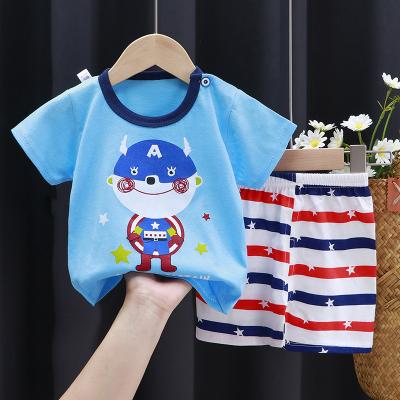 China Summer 1-6Y Toddler Kids Baby Boy Girls Clothes Sets Casual T-shirt Teams Clothing for sale