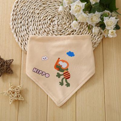 China New design factory direct sales baby bibs cotton baby triangle antibacterial custom saliva for sale