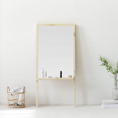 China Minimalist Living Room Furniture Makeup Mirror Dressing Mirror Stand For Women Wooden Bedroom for sale