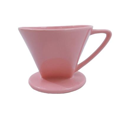 China Wholesale Viable Coffee Filter Tea Spill Over Coffee Dripper Bartender Ceramic Percolator Porcelain Coffee Maker for sale