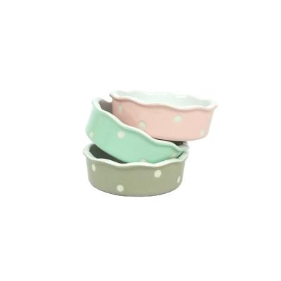 China Ceramic Baking Dish And Pans Sustainable Classics Terrine Round Mini Baking Tray for sale