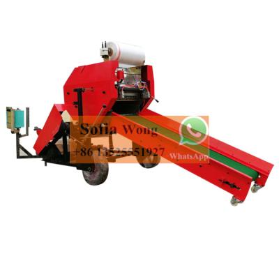 China Green Feed Corn Silage Straw Hay Baler Packing Crushing And Recycling Machine for sale