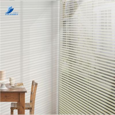 China Blackout YASHINETE Luxury Blackout Motorized Venetian Blind , Window Venetian Blind Motorized Aluminum Fan Blind Electric Patio Door for sale