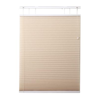 China Hangzhou Transparent Blinds ROPE Blind Horizontal Bottom Open Narrow Slat Fabric Fan Roller Integrated Plain for sale