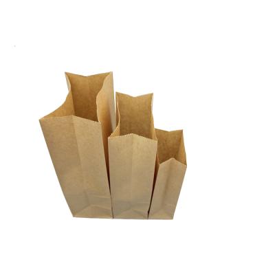 China Recyclable High Quality Paper Pouchgrocery Disposable White Shopping Tote Bread Takeout Bag for sale