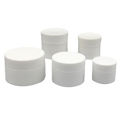 China Food Grade 100% Virgin Material Factory Hot New Launch Round Empty Cosmetic Packaging Plastic Frosted Plastic Jar for sale