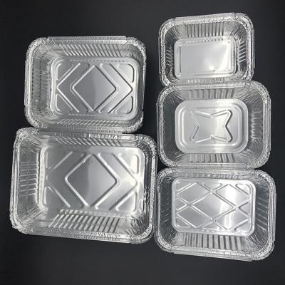 China Recycle Factory Price Customization Disposable Catering Aluminum Foil Container With Lid for sale