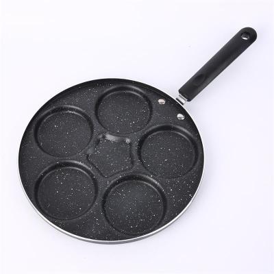 China New Minimalist Hot Sale 4/7 Cup Pancakes Frying Breakfast Egg Pan Durable Non-Stick Holes Cookware Ham Pans Pancak Maker Egg Pan for sale