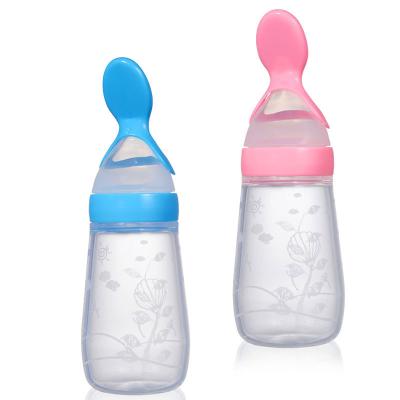 China 2020 Wholesale New Small Baby Silicone Cup Silicone Feeding Fresh Fruit Food Feeder Feeding Bottle Set Nipple for sale