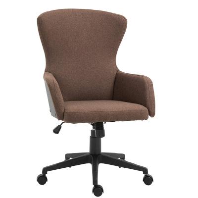 China Can Be Customized Modern Canvas Upholstered Leisure Office Chair Personal Computer Office Task Chair With Cushioned Arm for sale