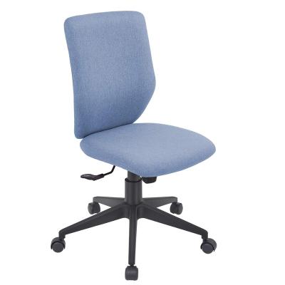 China Can Be Ergonomic Customized Armless Office Computer Task Office Chair Without Mid Arm Fabric Back Swivel Chair for sale