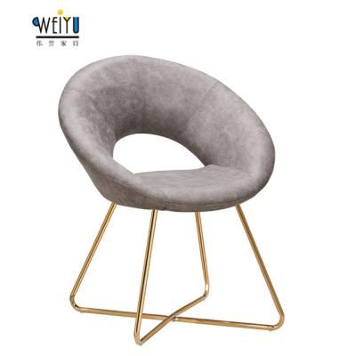 China Can Be Customized Modern DM Hotel Fabric Metal Chrome Legs Dining Chair For Restaurant for sale