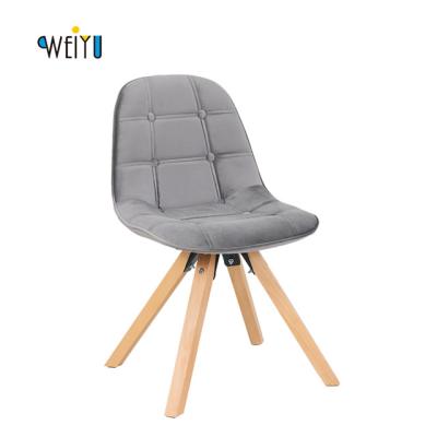 China Can Be Customized Modern Velvet Dining Chair Cushion Wooden Legs for sale