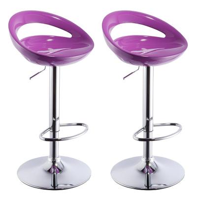 China Modern PU Leather Modern Swivel Height Adjustable Kitchen Breakfast Cafe Chairs for sale