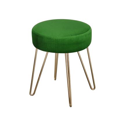 China Modern Cheap Popular High Quality Gold Steel Frame Stool Bar Stool for sale