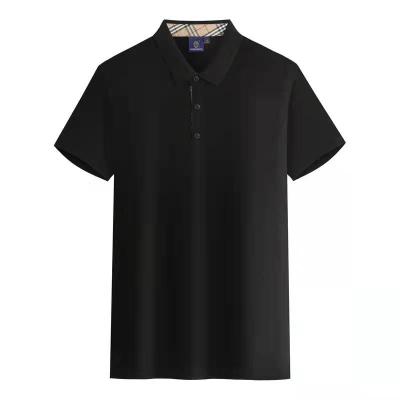 China Custom Plain T-shirt Men's Golf Polo Cotton Anti-Wrinkle Breathable Brand Polo Shirt for sale