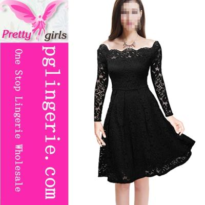 China New fashion dress anti-static Korean dresses new fashion cheap black dress for sale