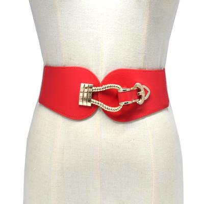 China ALLOY Women's Waist Tassel Elastic Waist Belt Super Wide Seal Belt Embellish Skirt Accessories zu verkaufen