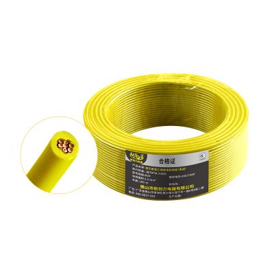 China House Wiring Flame Retardant Electrical Wire 1.5mm2 Yellow Flexible Power Cable BEYOND OPTICAL RANGE For House Electrical Wiring for sale