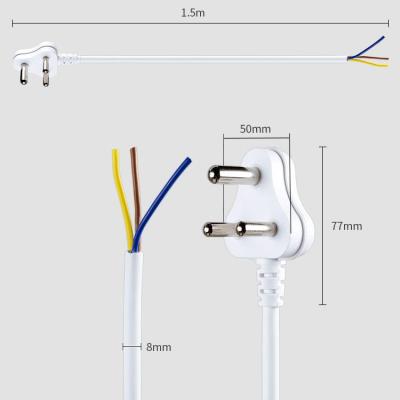 China Home Appliance Power Cord Make Machine Product Power Suply Tie Down South Afican Extension Cord for sale