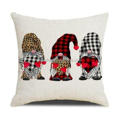 China Home Decor Party Home Decor Gnome Pillow Covers Set Swedish Tomte Cushion Case Ornament for sale