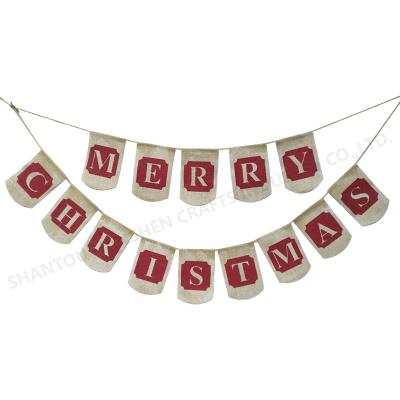 China Newest Design PVC Merry Christmas Style Hot Selling Red Christmas Printing Home Decor Door Flag Banners for sale