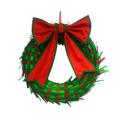 China Handmade Christmas Day Decoratiom Door Hanging Outdoor Home Christmas Garland Decoration Christmas Decor Wreath for sale