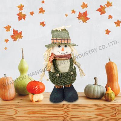 China Wholesale Polyester brand factory harvest festival scarecrow stand decoration thanksgiving cloth turkey stand decoration for sale