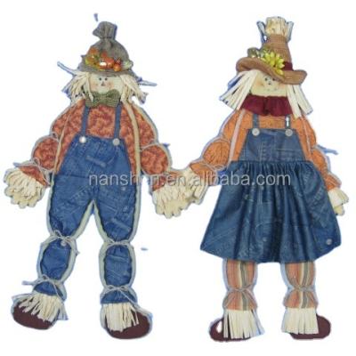 China New Polyester With Thanksgiving Scarecrow Overall With Denim Costume for sale