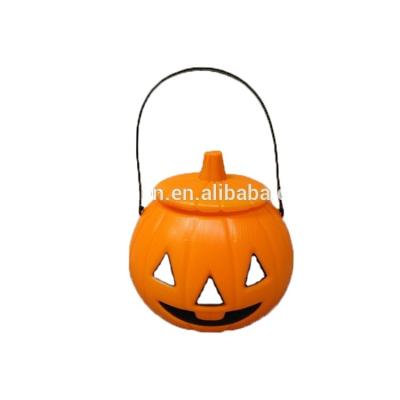 China High Quality Plastic Pumpkin Buckets Halloween Gift Candy Bag Halloween Basket Halloween Pumpkin for sale