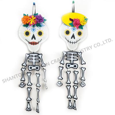 China Halloween Dolls Factory Wholesale Halloween Skeleton People Props Ghost Festival Hanging Cloth Patches Small Hanging Pieces for sale