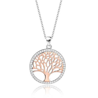 China FASHIONABLE S925 Euramerican Sterling Silver Necklace Women's Silver Pendant Border for sale