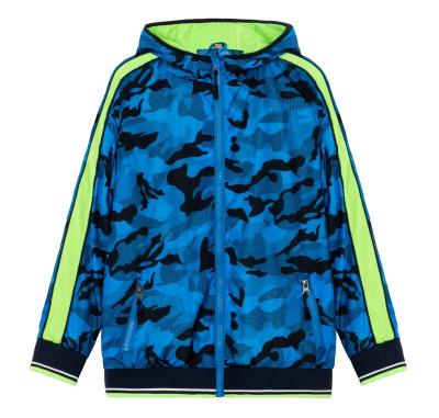 China Anti-wrinkle Logo Printing New Fashion Spring Out Door Jacket 100% Polyester Knitted Fabric Children's Boys' Jackets for sale