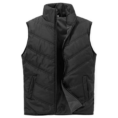 China Lightweight Logo Printing Womens Windproof Puffer Waterproof Vest Support Collar Stitched Puffy Vests Outerwear for sale