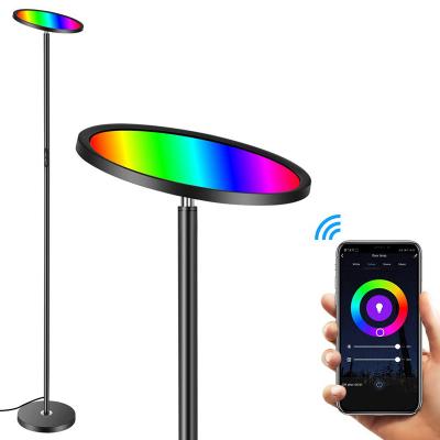 China Nordic Lighting Tripod RGBW LED Smart WIFI Remote Control Lighting Home Game Luminous Minimalist DIY Light Nordic Standing Decorative Floor Lamp for sale