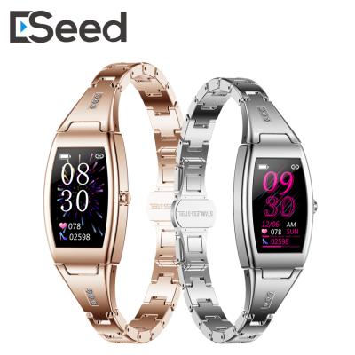 China New Arrived Full Touch Screen Touch MK26 Femal Smart Watch Strap With Metal Body Luxury Lady SmartWatch For Woman for sale