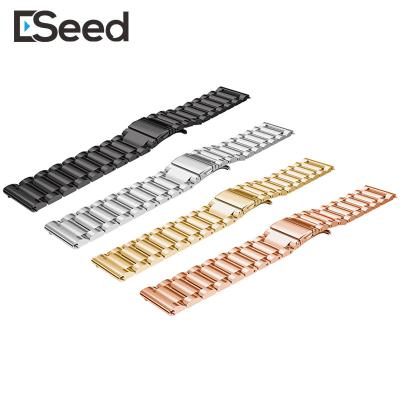 China Wholesale 22mm Stainless Steel Replacement Straps Luxury Metal Band For Samsung Apple Smart Watch Strap for sale